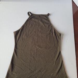 SHEIN Olive Ribbed Top